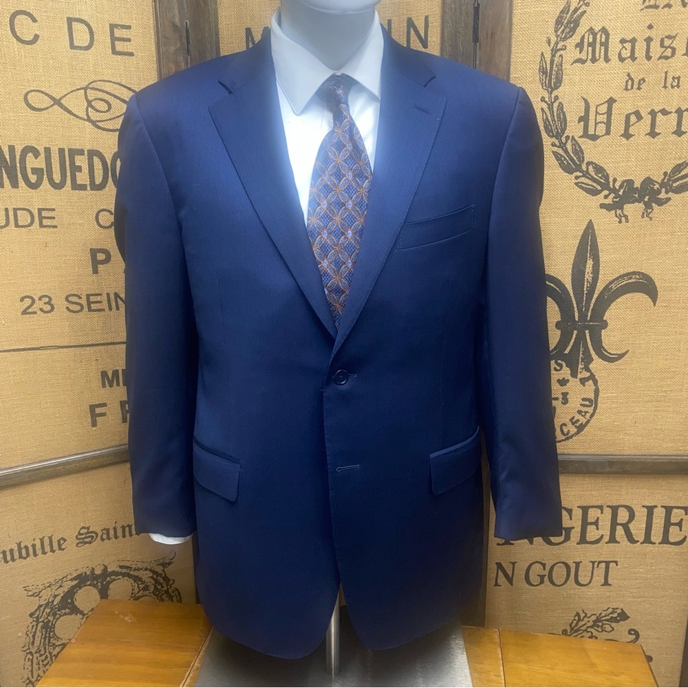 Canali Blue Blazer, 54R (US Equivalent 44R)